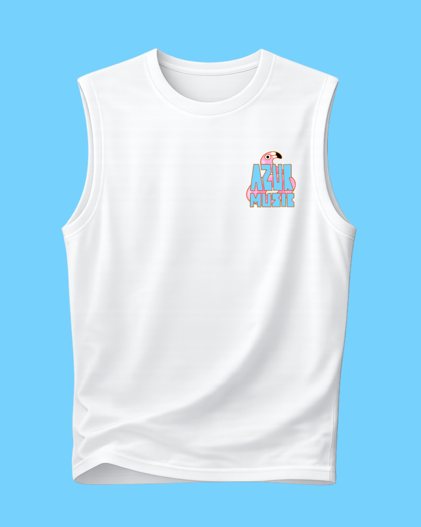 T-SHIRT DEBARDEURS AZUR MUSIC X LA GARDEN UNISEXE