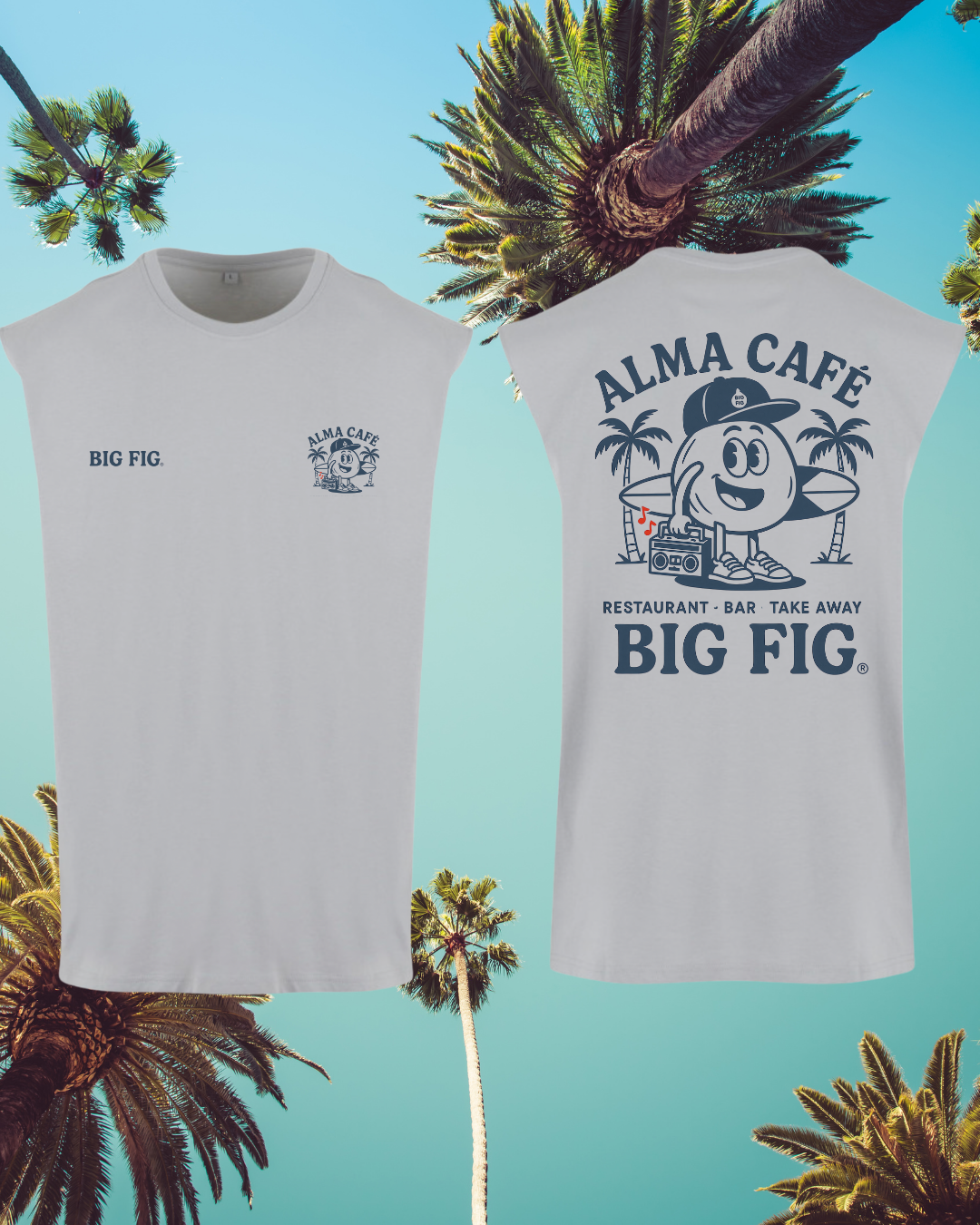 T-SHIRT DEBARDEUR EDITION ALMA CAFÉ