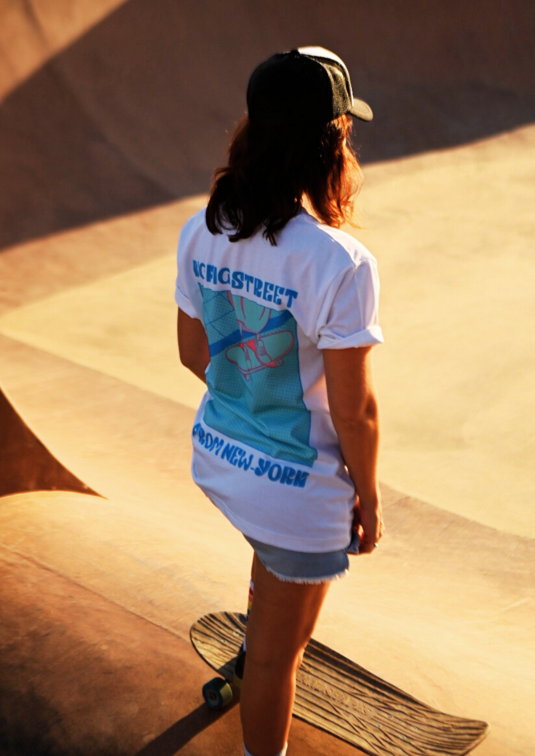 T-SHIRT OVERSIZE STREET Blue