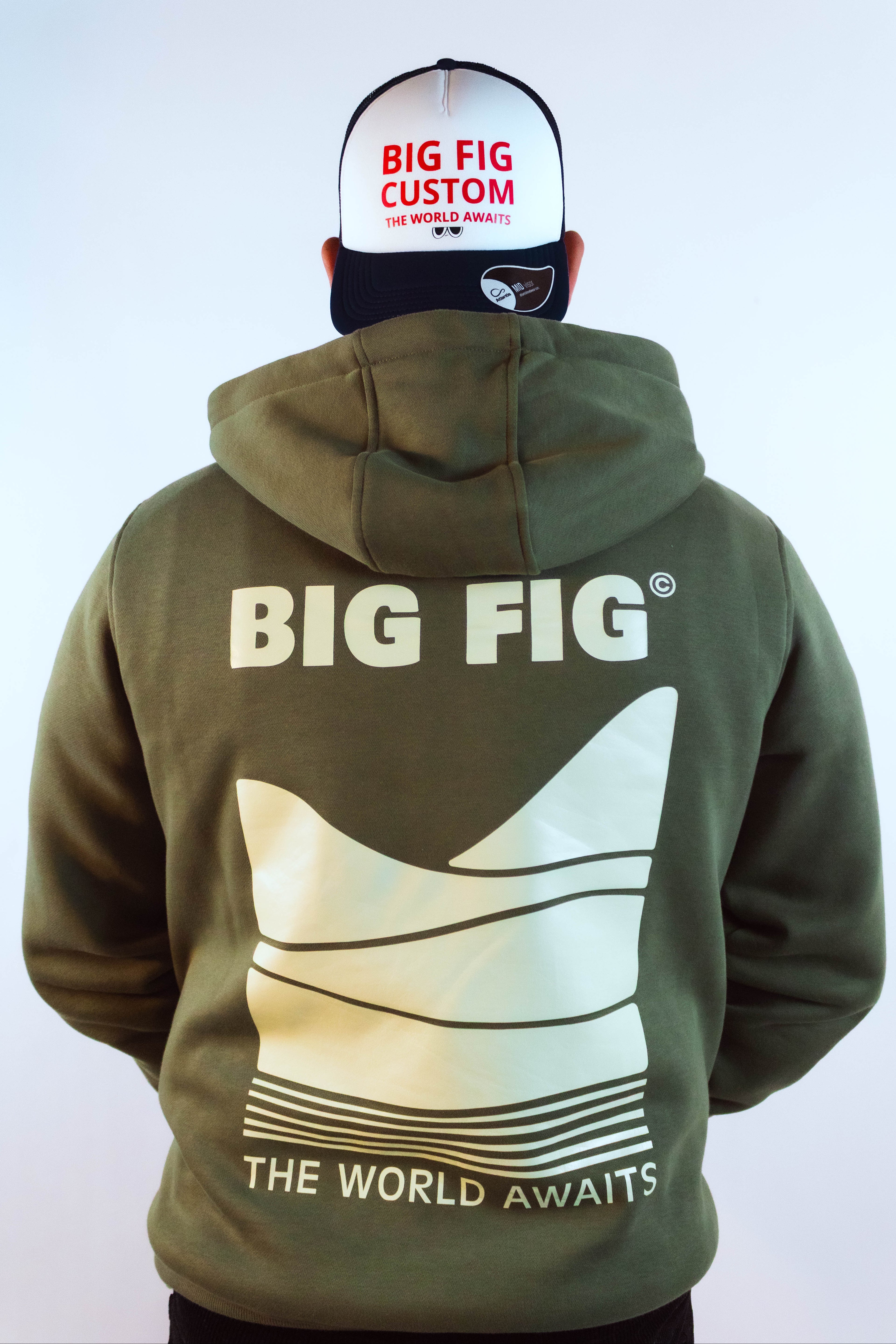 HOODIE COUPE CLASSIQUE LANDSCAPE GREEN