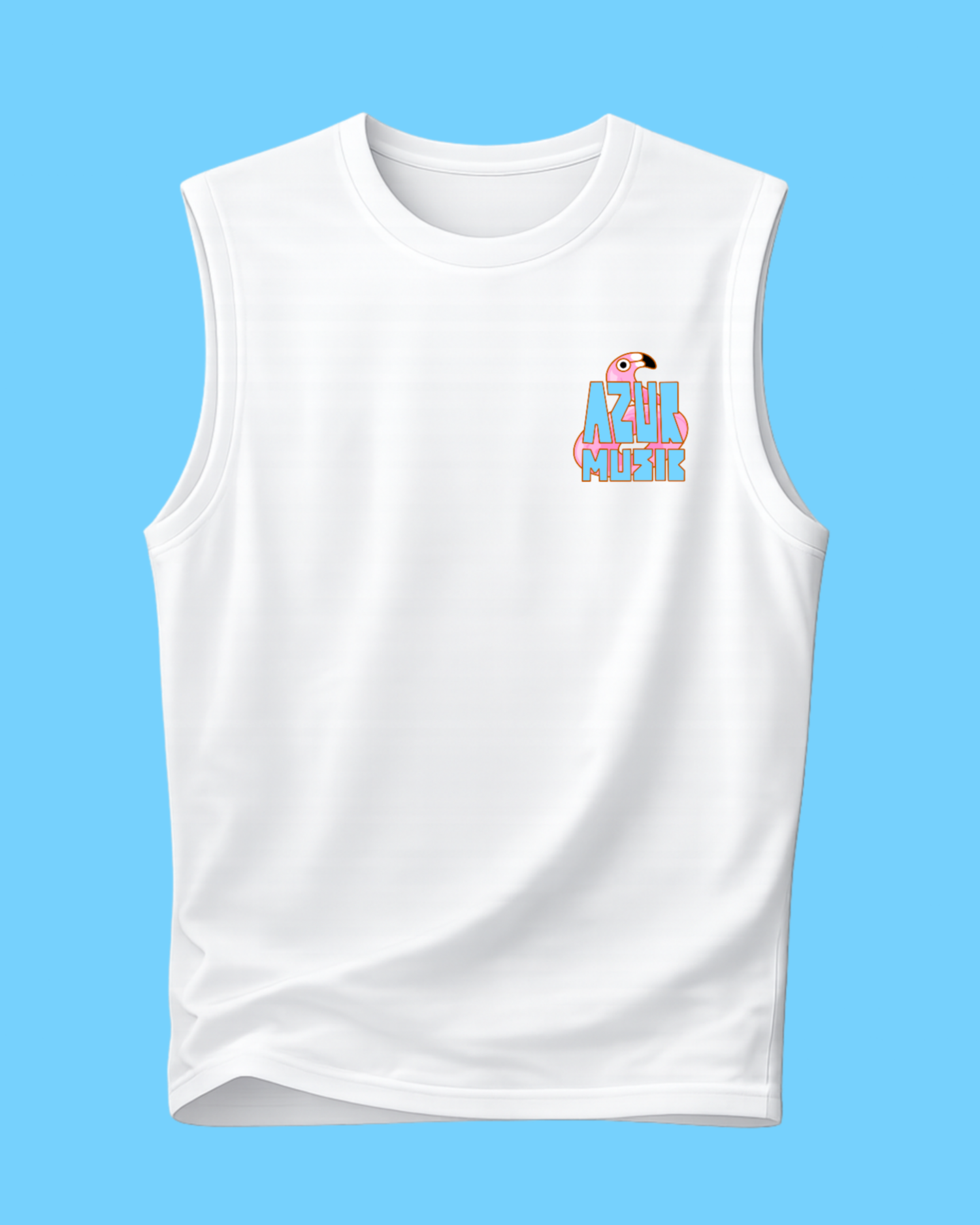 T-SHIRT DEBARDEURS AZUR MUSIC X  LA GARDEN UNISEXE