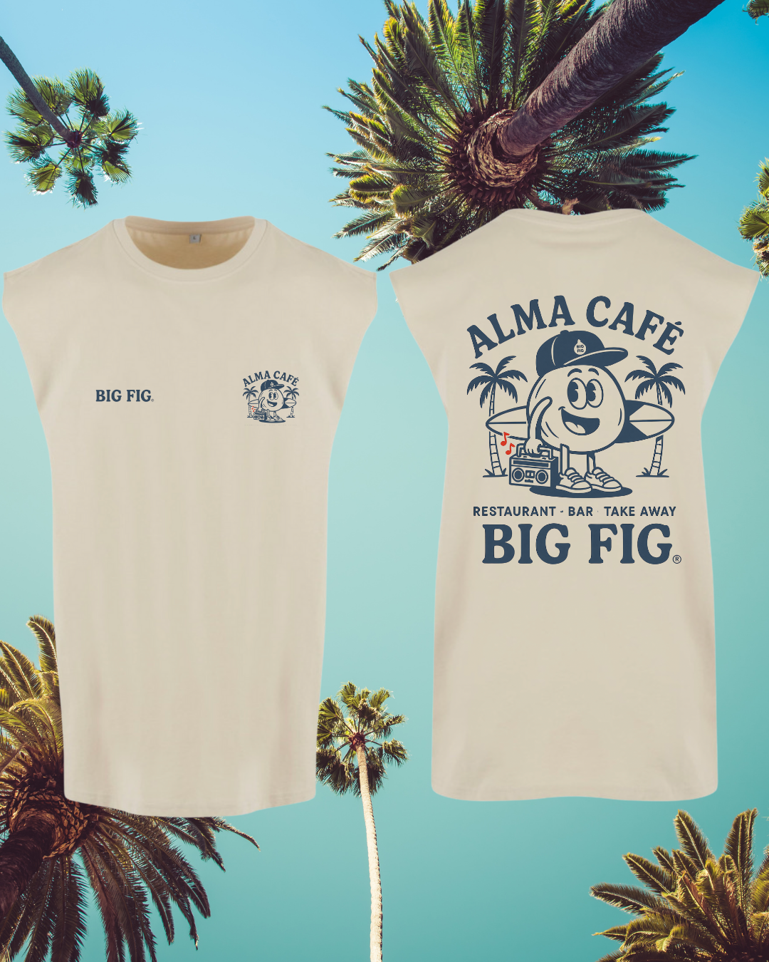 T-SHIRT DEBARDEUR EDITION ALMA CAFÉ