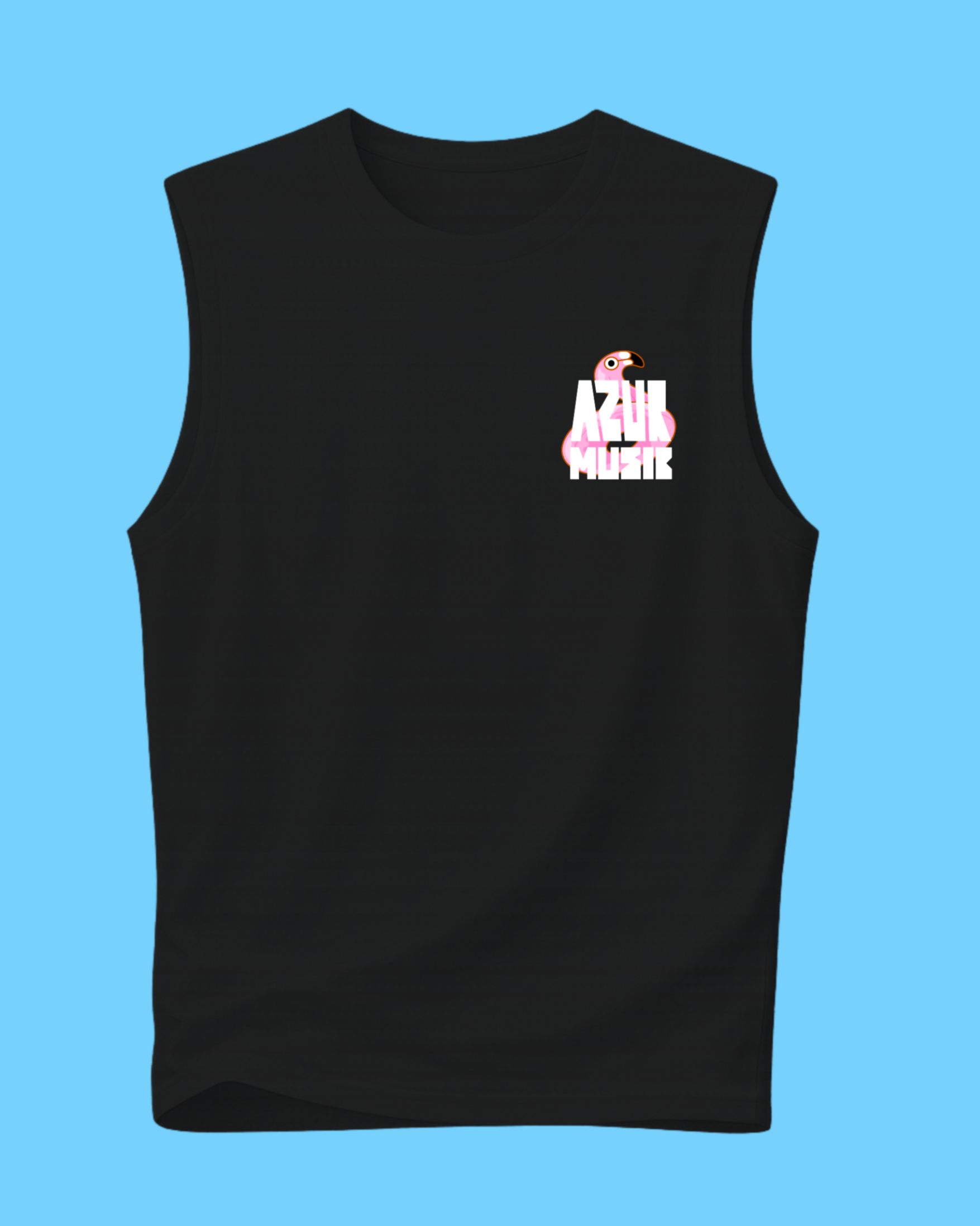 T-SHIRT DEBARDEURS AZUR MUSIC X  LA GARDEN UNISEXE