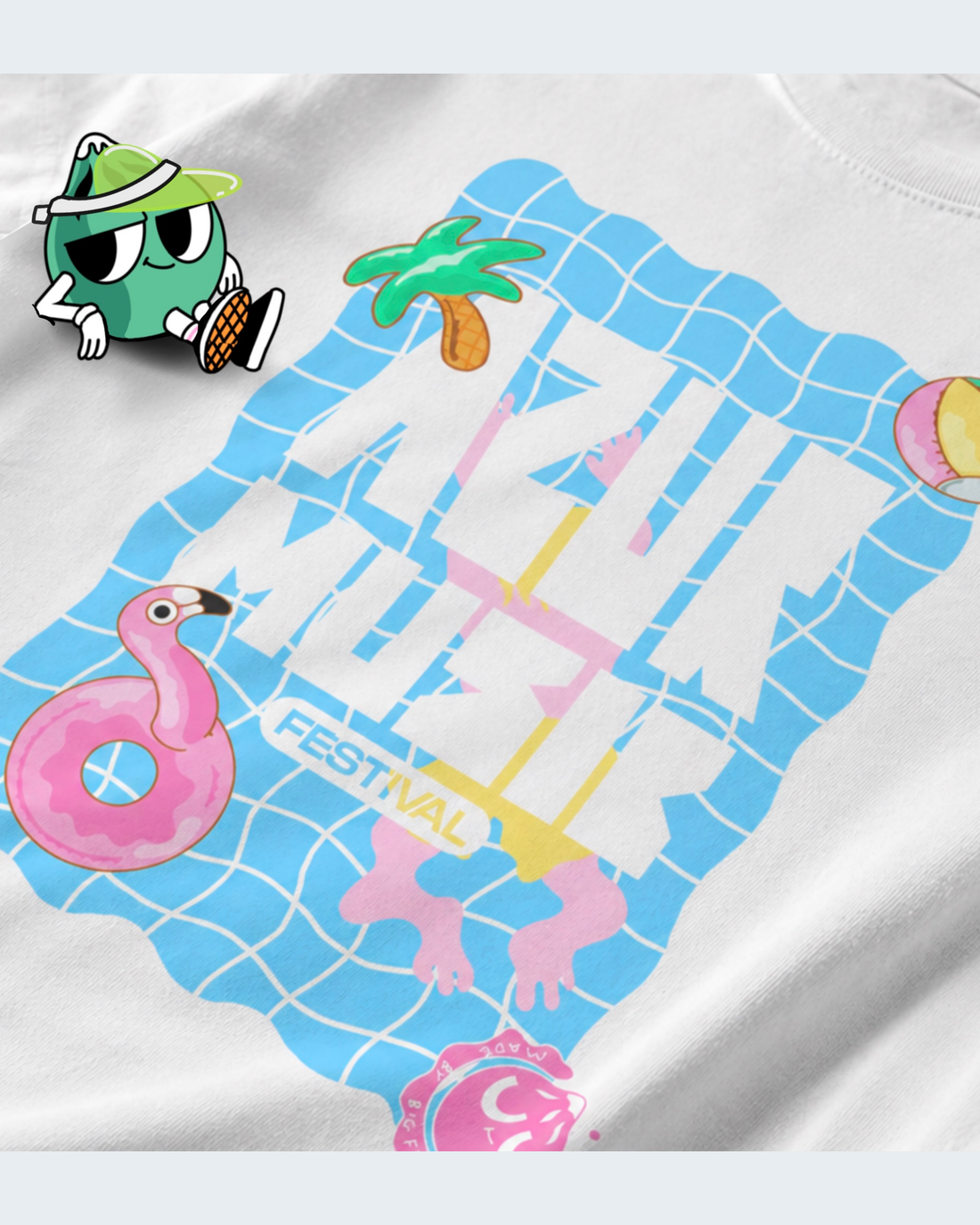 T-SHIRT AZUR MUSIC FESTIVAL  UNISEXE