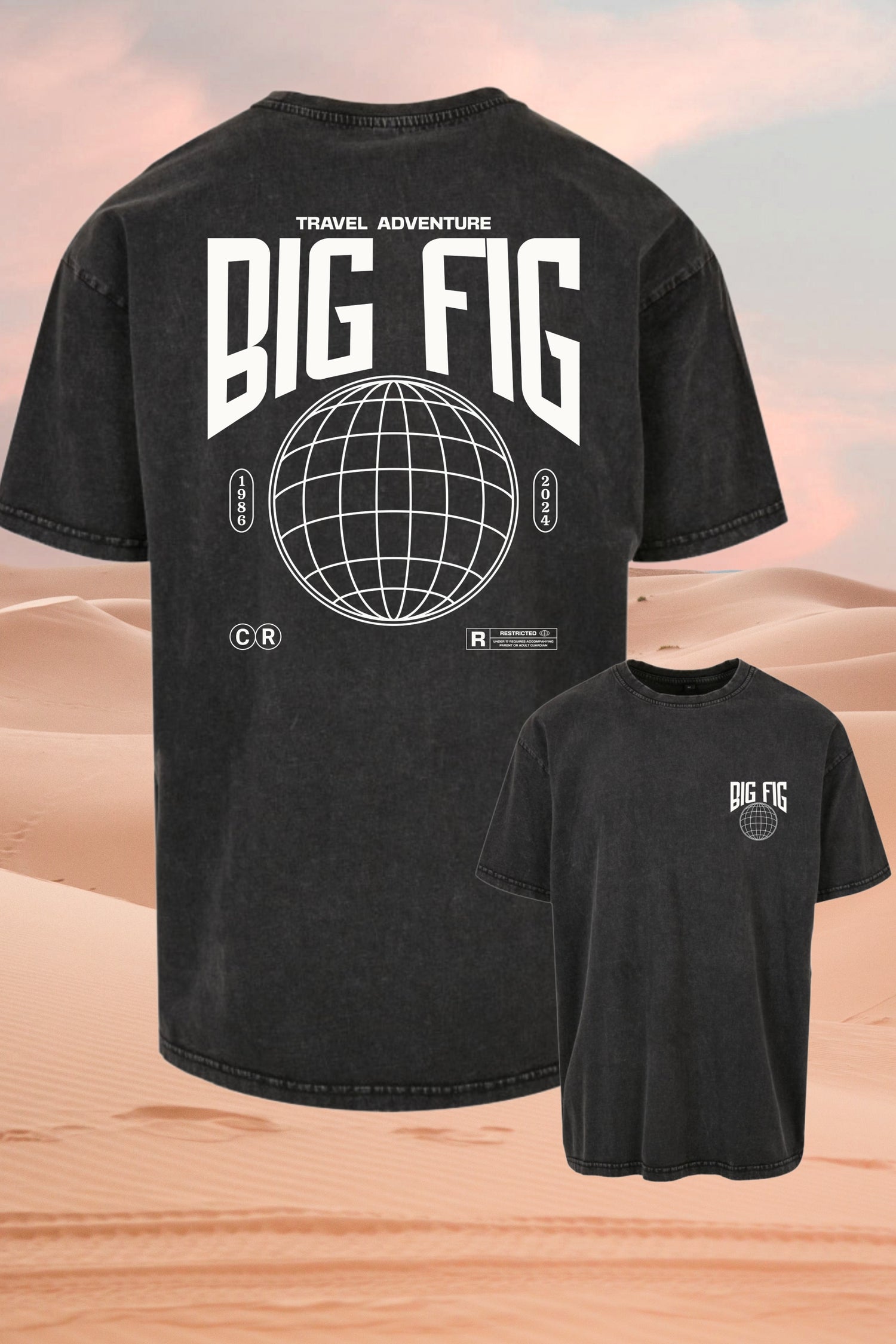 T-SHIRT BURNING OVERSIZE UNISEXE