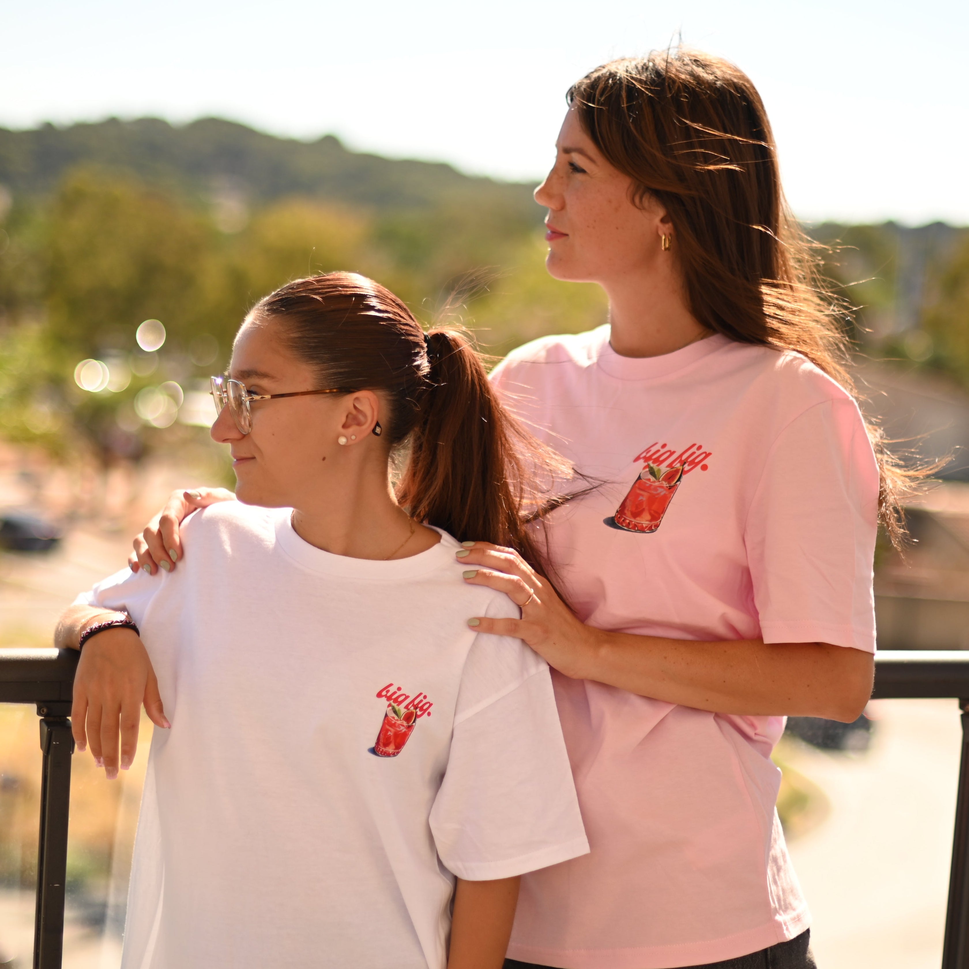 T-SHIRT COUPE CLASSIQUE COCKTAIL Pink cotton