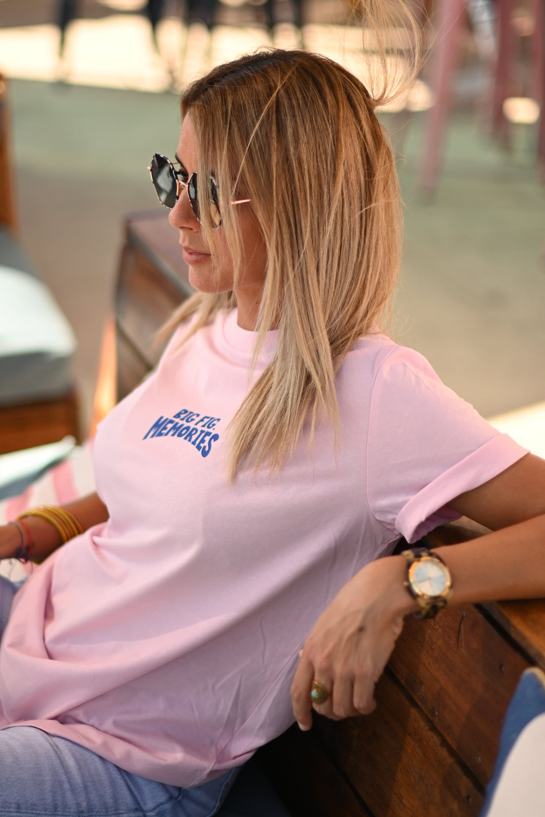 T-SHIRT COUPE CLASSIQUE MEMORIES Pink